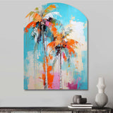 Palm Trees Palm VI - Asymmetric Metal Wall Art