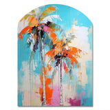 Palm Trees Palm VI - Asymmetric Metal Wall Art