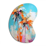 Palm Trees Palm VI - Asymmetric Metal Wall Art