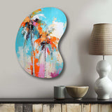 Palm Trees Palm VI - Asymmetric Metal Wall Art