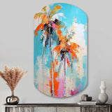 Palm Trees Palm VI - Asymmetric Metal Wall Art