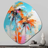 Palm Trees Palm VI - Asymmetric Metal Wall Art