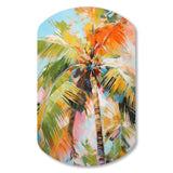 Palm Trees Palm VII - Asymmetric Metal Wall Art