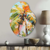 Palm Trees Palm VII - Asymmetric Metal Wall Art