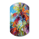 Popart Palm Trees II - Asymmetric Metal Wall Art