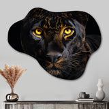 Black White Panther Majestic Panther - Asymmetric Metal Wall Art