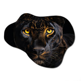 Black White Panther Majestic Panther - Asymmetric Metal Wall Art