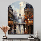 Eiffel Paris In 19 Century - Asymmetric Metal Wall Art