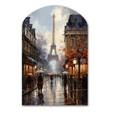 Eiffel Paris In 19 Century - Asymmetric Metal Wall Art