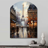 Eiffel Paris In 19 Century - Asymmetric Metal Wall Art