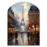 Eiffel Paris In 19 Century - Asymmetric Metal Wall Art