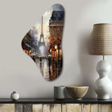 Eiffel Paris In 19 Century - Asymmetric Metal Wall Art