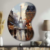 Eiffel Paris In 19 Century - Asymmetric Metal Wall Art