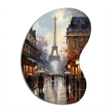 Eiffel Paris In 19 Century - Asymmetric Metal Wall Art