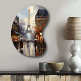 Eiffel Paris In 19 Century - Asymmetric Metal Wall Art