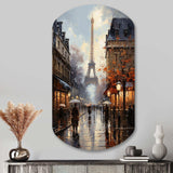 Eiffel Paris In 19 Century - Asymmetric Metal Wall Art