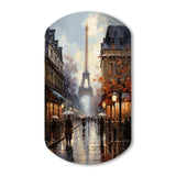 Eiffel Paris In 19 Century - Asymmetric Metal Wall Art