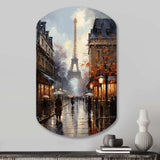 Eiffel Paris In 19 Century - Asymmetric Metal Wall Art