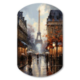 Eiffel Paris In 19 Century - Asymmetric Metal Wall Art