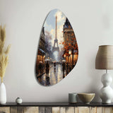 Eiffel Paris In 19 Century - Asymmetric Metal Wall Art