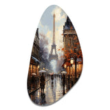 Eiffel Paris In 19 Century - Asymmetric Metal Wall Art