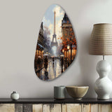 Eiffel Paris In 19 Century - Asymmetric Metal Wall Art