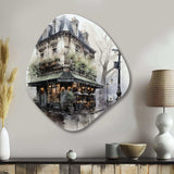 Paris Montmartre Mist - Asymmetric Metal Wall Art