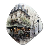 Paris Montmartre Mist - Asymmetric Metal Wall Art