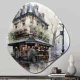 Paris Montmartre Mist - Asymmetric Metal Wall Art