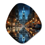 Philadelphia Beautiful Cityscape - Asymmetric Metal Wall Art