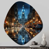 Philadelphia Beautiful Cityscape - Asymmetric Metal Wall Art