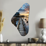 Pier And Dock Rustic I - Asymmetric Metal Wall Art