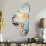 Pier And Dock Seaside III - Asymmetric Metal Wall Art