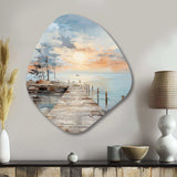 Pier And Dock Seaside III - Asymmetric Metal Wall Art