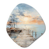 Pier And Dock Seaside III - Asymmetric Metal Wall Art