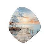 Pier And Dock Seaside III - Asymmetric Metal Wall Art