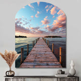 Pier And Dock Tranquil I - Asymmetric Metal Wall Art