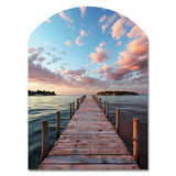 Pier And Dock Tranquil I - Asymmetric Metal Wall Art