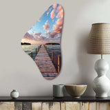 Pier And Dock Tranquil I - Asymmetric Metal Wall Art