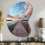 Pier And Dock Tranquil I - Asymmetric Metal Wall Art