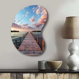 Pier And Dock Tranquil I - Asymmetric Metal Wall Art