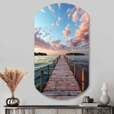 Pier And Dock Tranquil I - Asymmetric Metal Wall Art