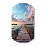 Pier And Dock Tranquil I - Asymmetric Metal Wall Art