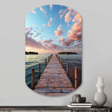 Pier And Dock Tranquil I - Asymmetric Metal Wall Art