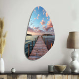 Pier And Dock Tranquil I - Asymmetric Metal Wall Art