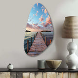 Pier And Dock Tranquil I - Asymmetric Metal Wall Art