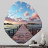 Pier And Dock Tranquil I - Asymmetric Metal Wall Art