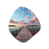 Pier And Dock Tranquil I - Asymmetric Metal Wall Art