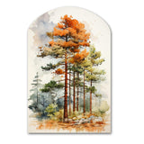 Pine Tree Majestic Ponderosa II - Asymmetric Metal Wall Art