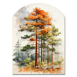 Pine Tree Majestic Ponderosa II - Asymmetric Metal Wall Art